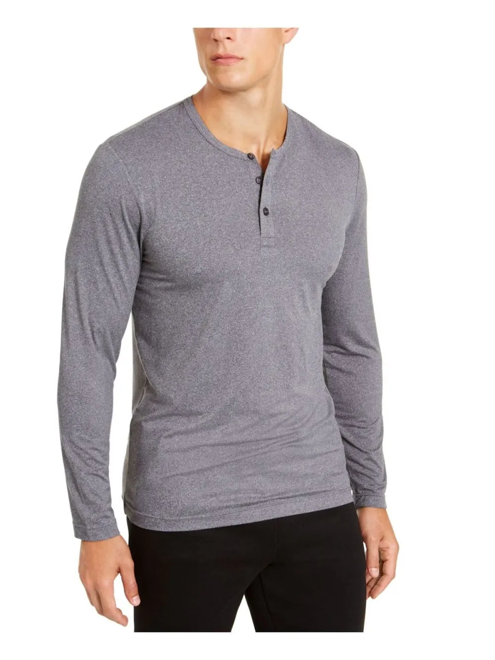 32 Degree Cool Heather Grey Henley Shirt