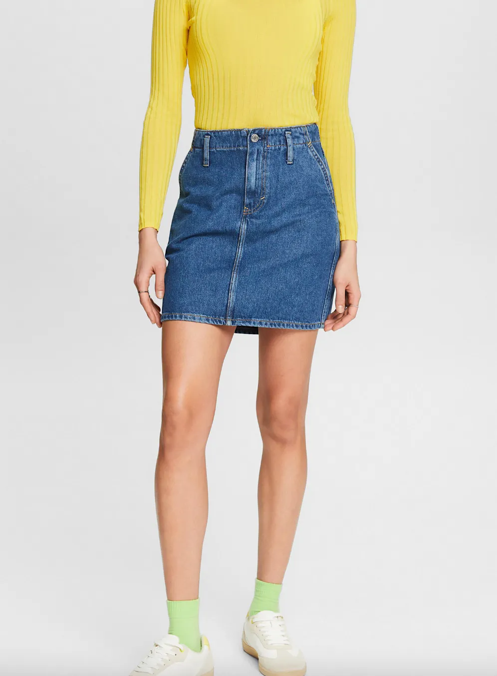 alexa denim mini skirt