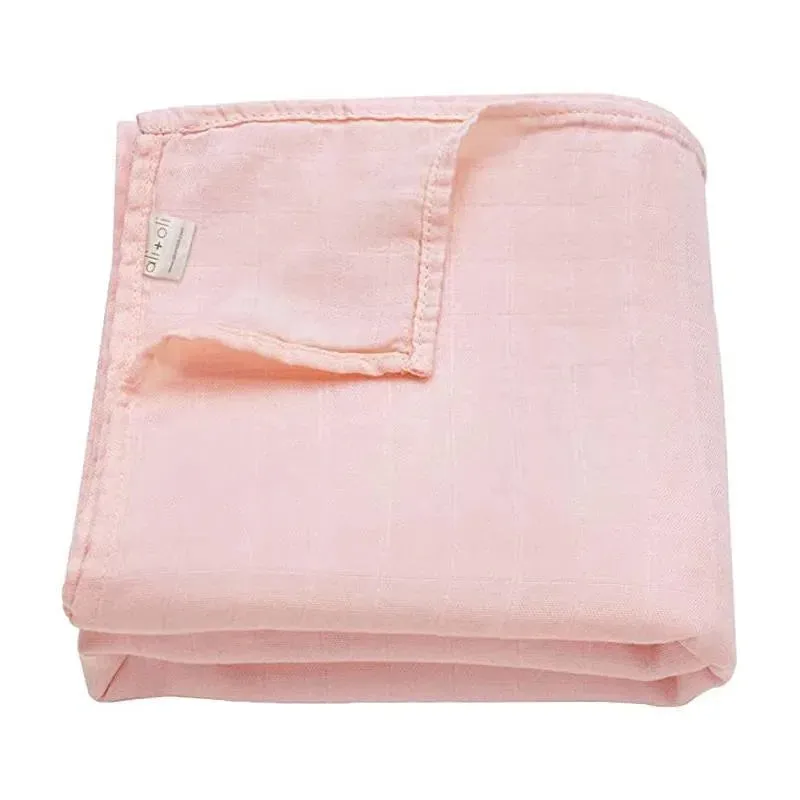 Ali   Oli Muslin Swaddle Blanket (Soft Pink)