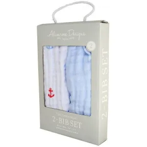 Alimrose - Muslin Bib (2pc Set) Anchors