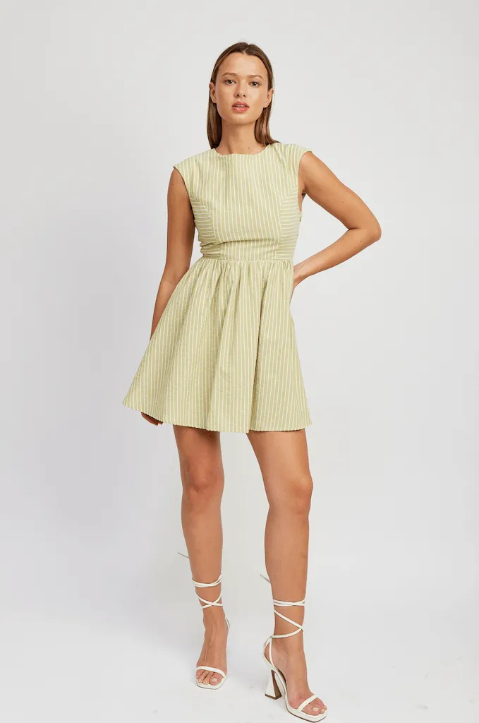 Amara Mini Dress Spring Green