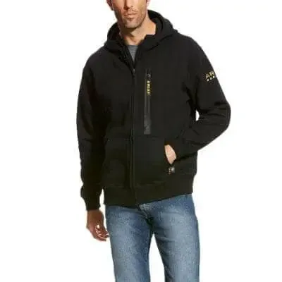 ARIAT - Rebar Workman Full Zip Hoodie, Black