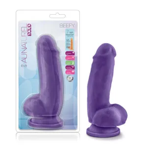 AU Naturel Bold Beefy 7" Dildo Purple