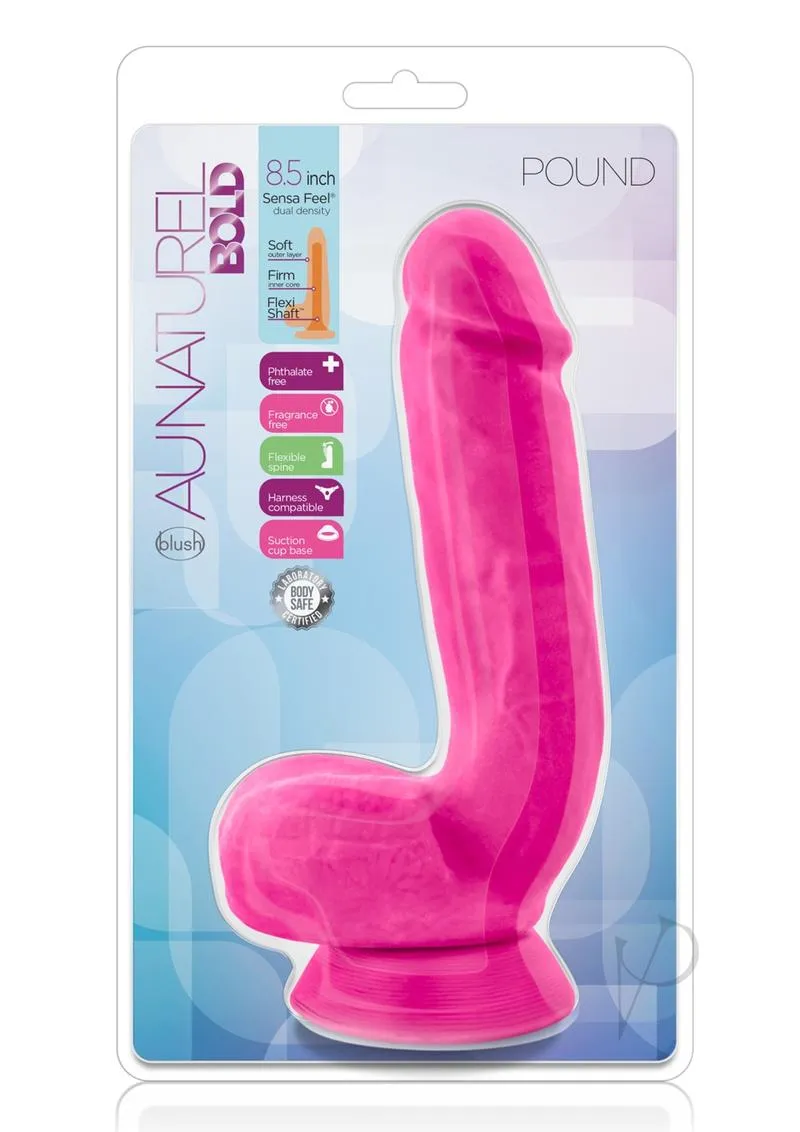 Au Naturel Bold Pound Dildo 8.5 Pink