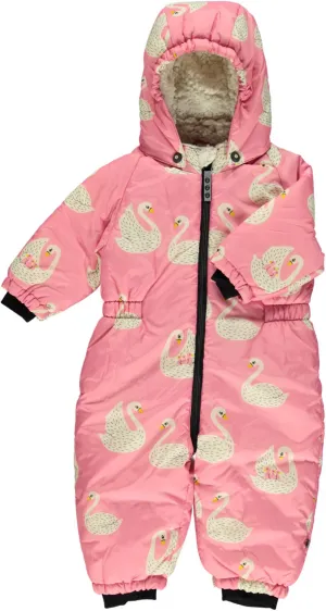 Baby winter suit with Swan