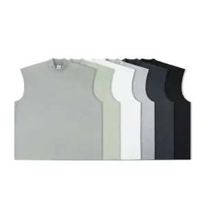 Basic Solid Color Sleeveless Vests