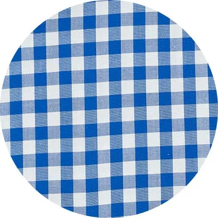 Blue Classic Fit Gingham Formal Shirt - Single Cuff