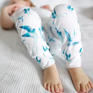 Blue Swallow Leggings