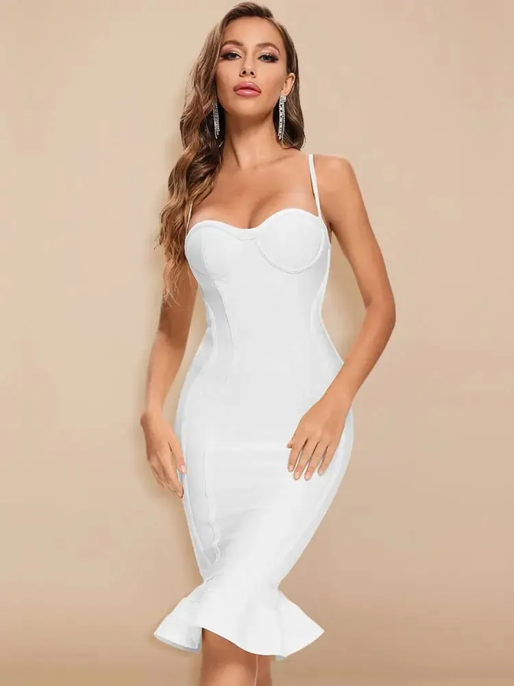 Bodycon ruffle Bandage Dress