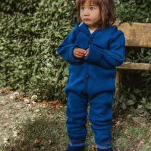 Boiled Wool Overalls with Hood (0-4y)