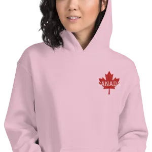 Bold CANADA Maple Leaf Embroidered Unisex Heavy Blend Hoodie