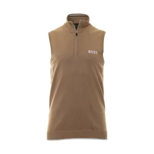 BOSS Zaxly Half Zip Sweater Vest FA23