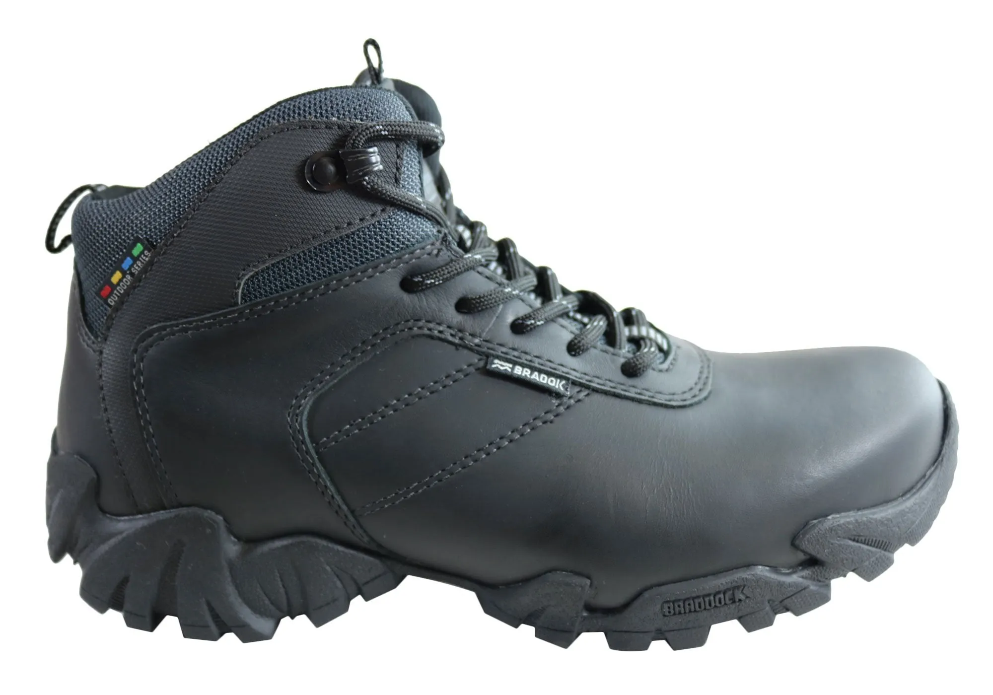 Bradok Kilauea Mens Comfortable Leather Hiking Boots Made In Brazil