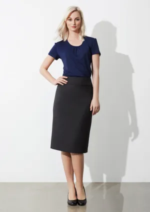 BS29323 - CLASSIC LADIES BELOW KNEE SKIRTS BLACK