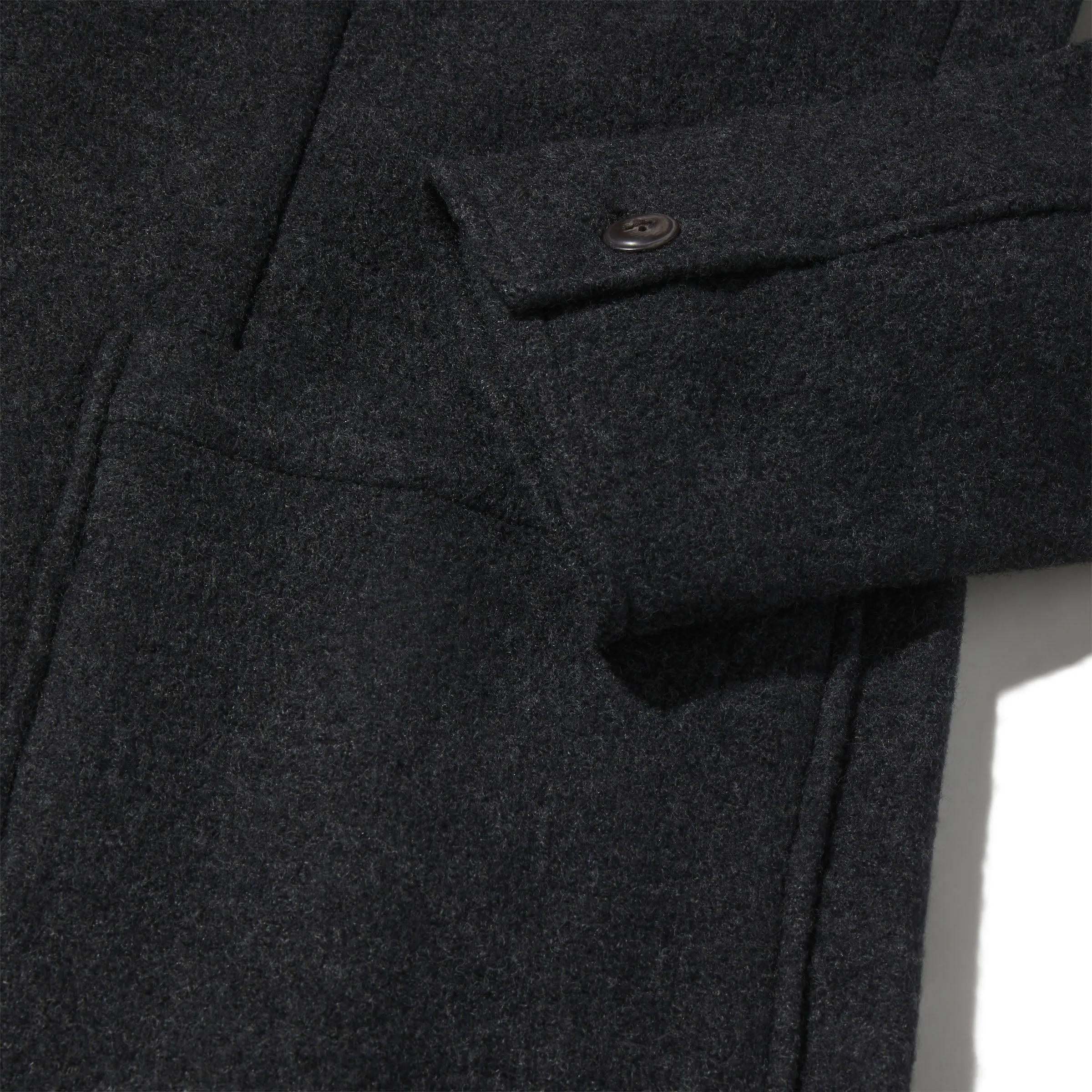 Burnham Knitted Wool Blazer - Charcoal