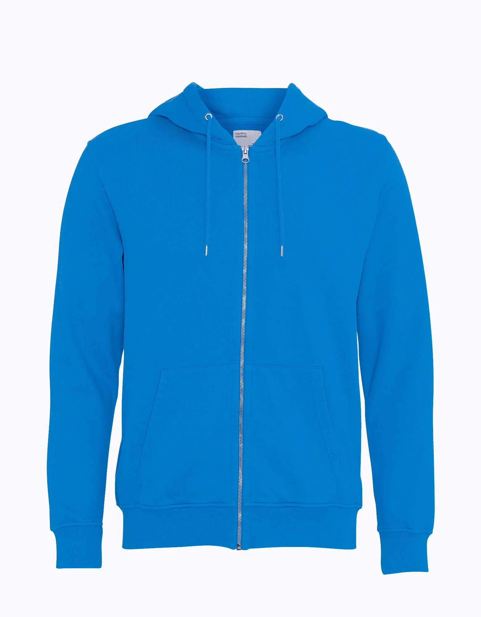 Classic Organic Zip Hood - Pacific Blue