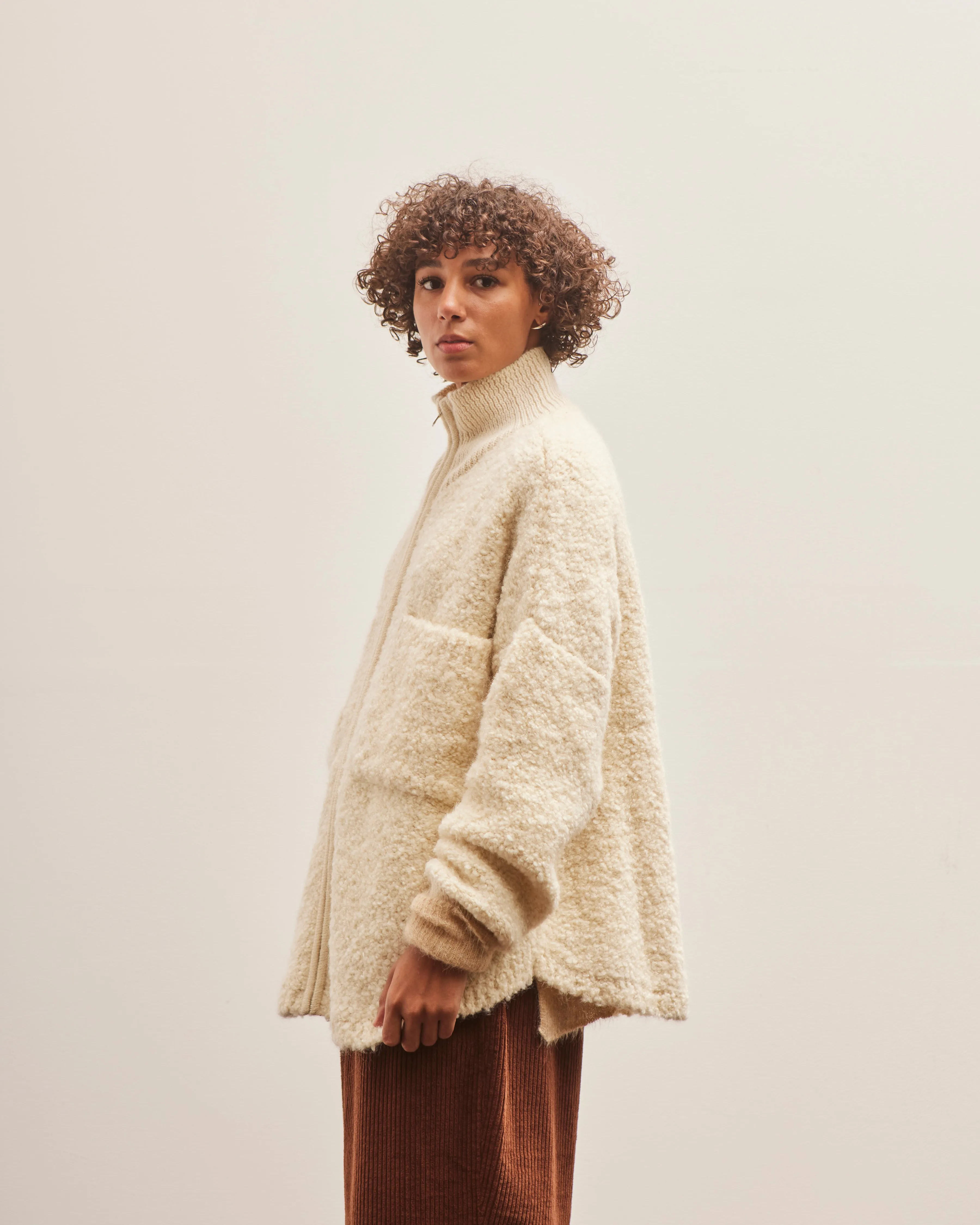 Cordera Wool & Mohair Jacket, Natural