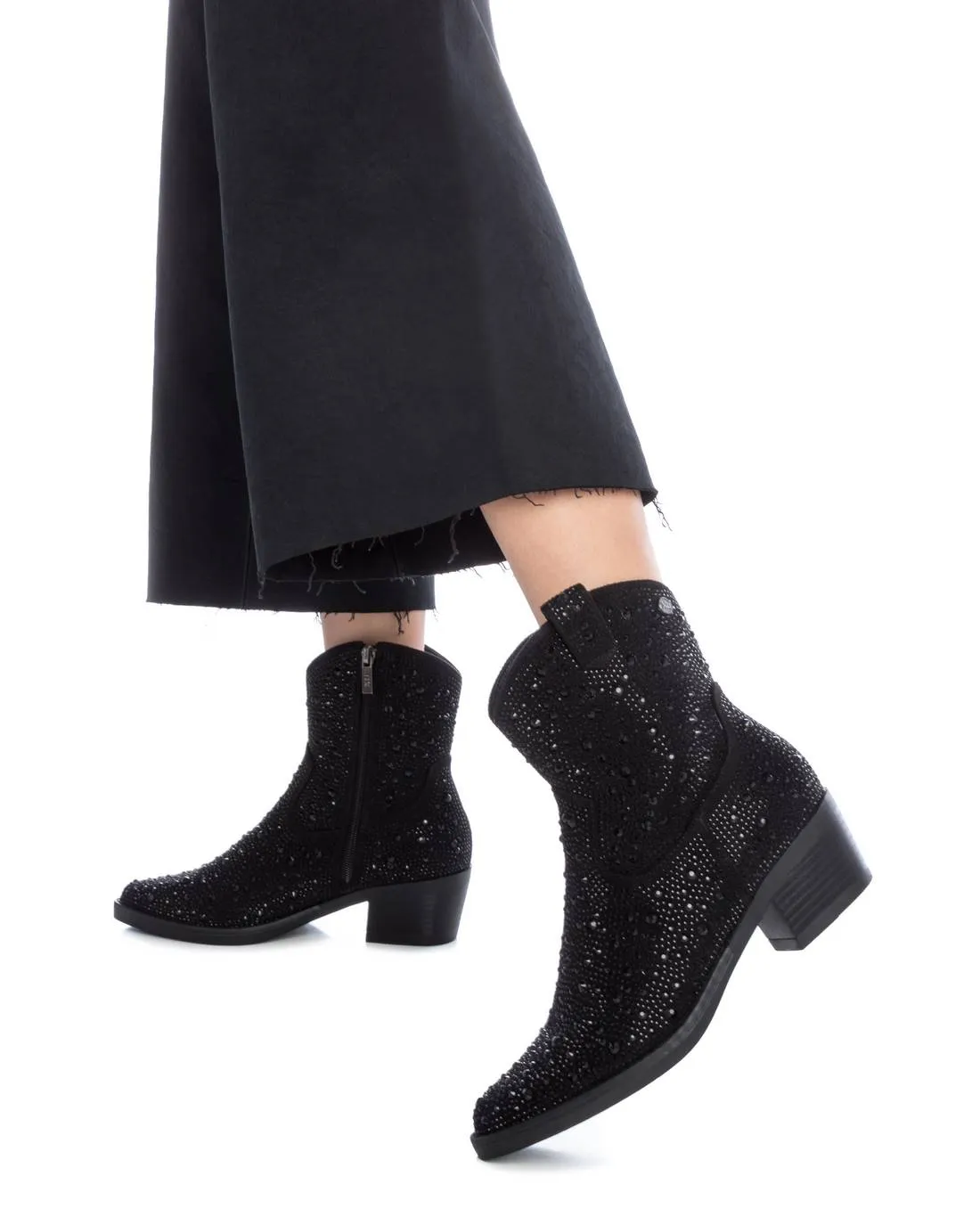 Diamante encrusted cowboy boot