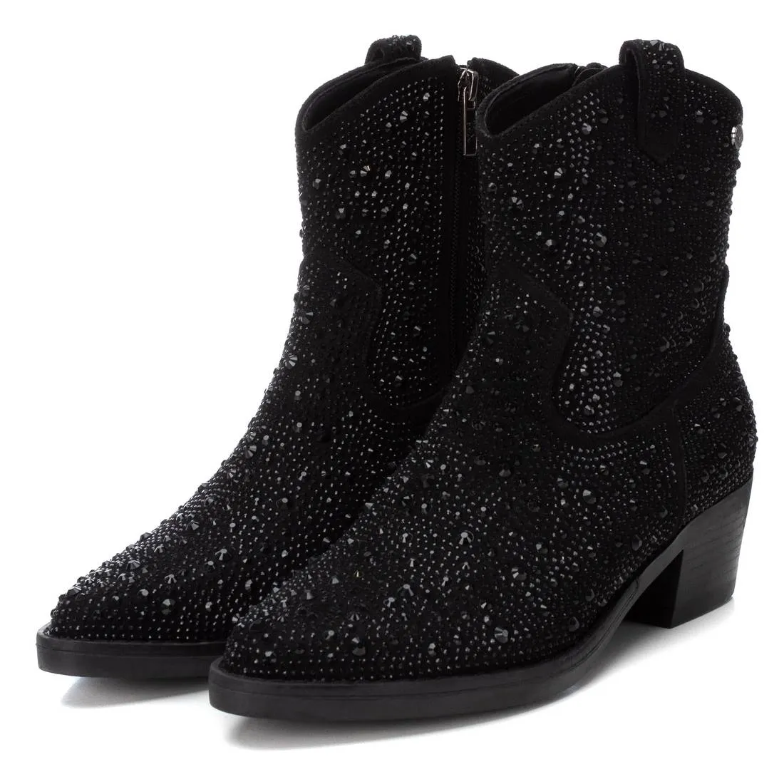 Diamante encrusted cowboy boot