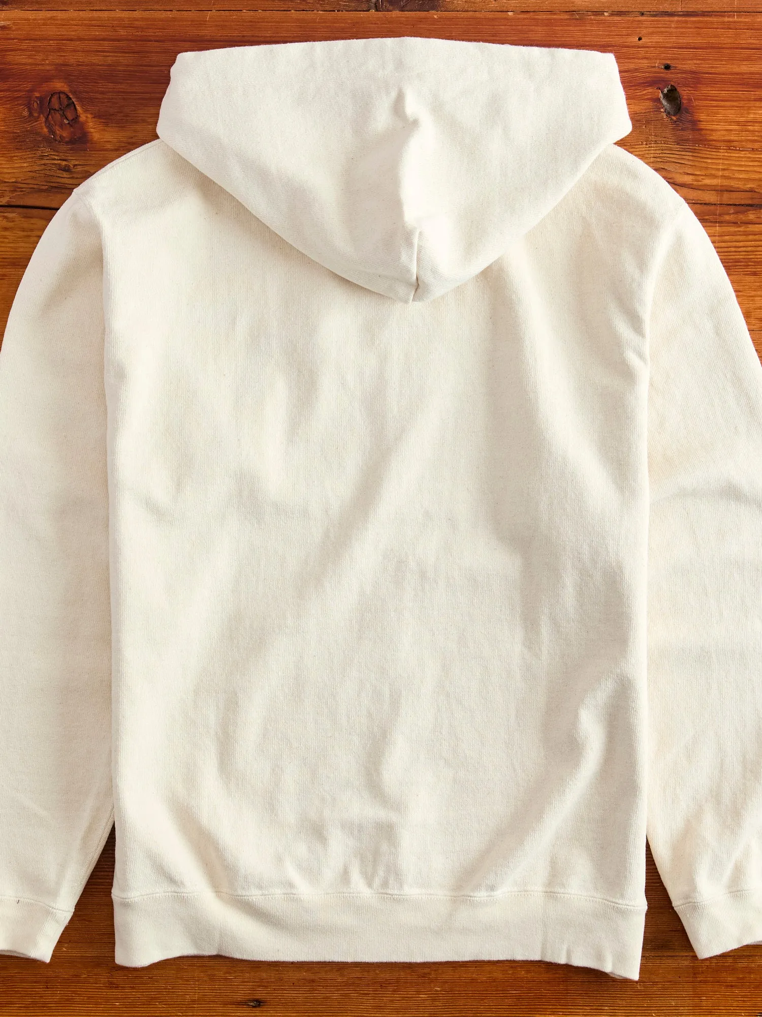 Extra Heavyweight Jersey Zip Hoodie in Natural