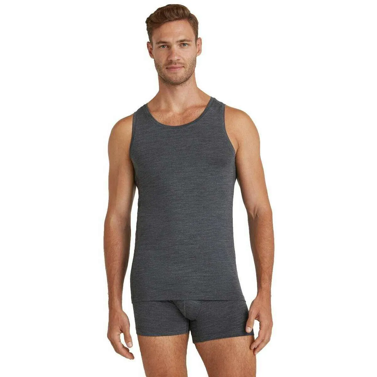 Falke Daily ClimaWool Singlet Top - Dark Grey Heather