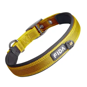 Fida Heavy Duty Dog Collar – Yellow