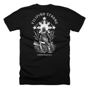 Filipino Strong - on Black tee