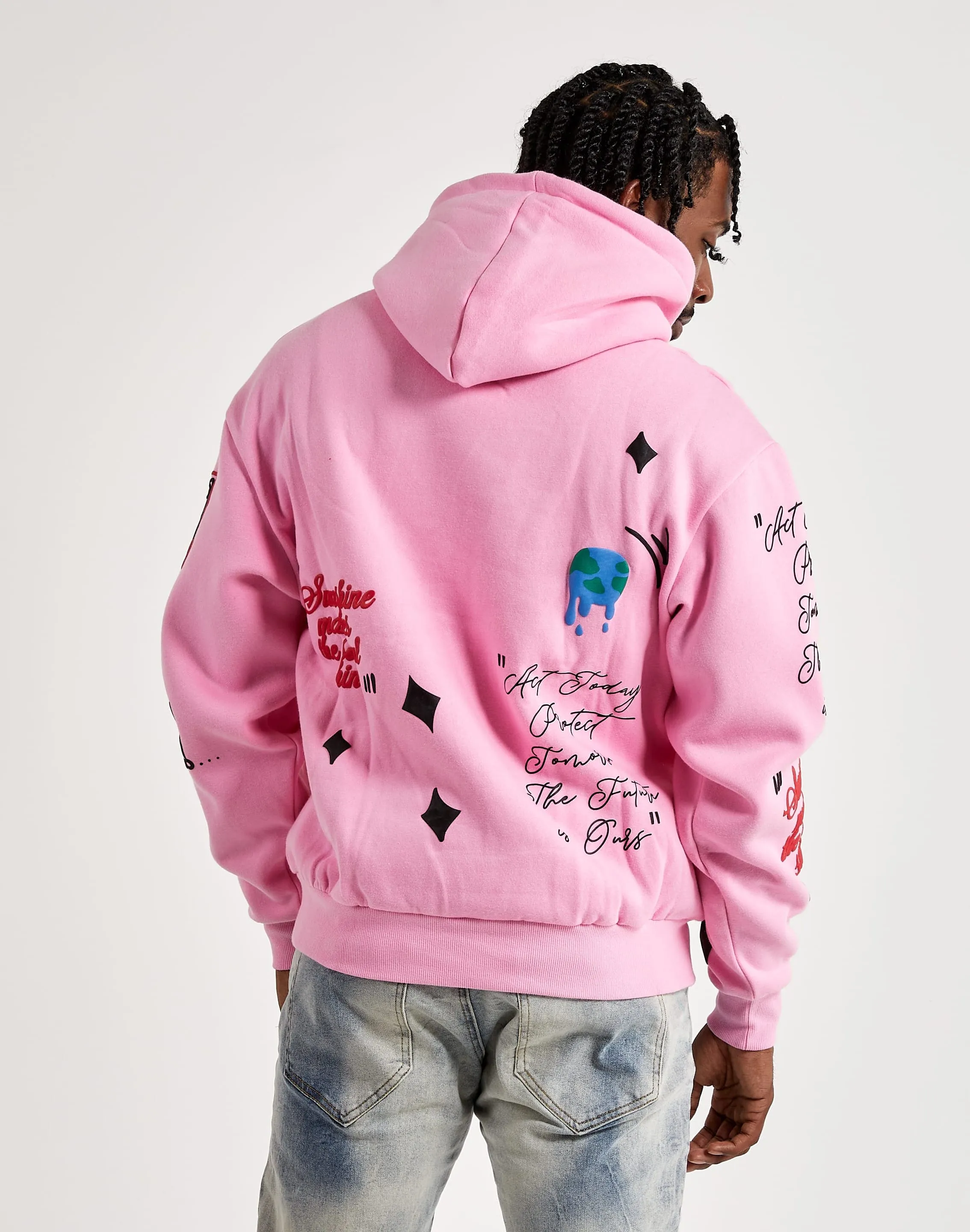 First Row Flying Heart Fleece Hoodie