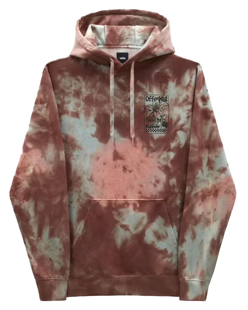 Forever Tiedye Hoodie in Russet Brown