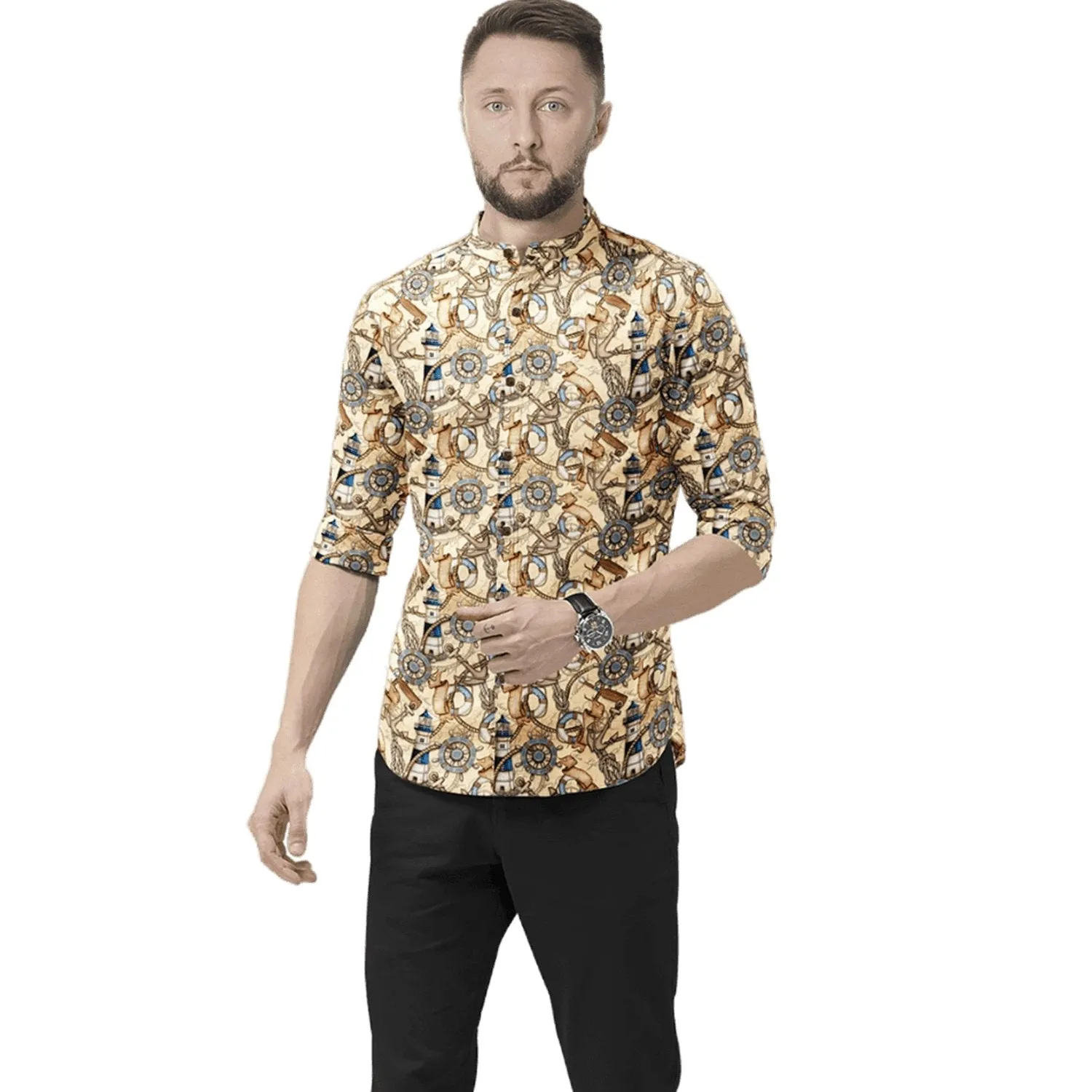 Hemploom - Abstract Hemp Shirt in Artistic Print