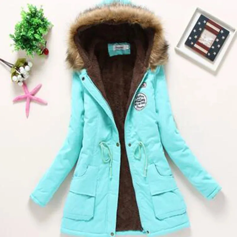 Hoodie Padded Medium to Long Casual Winter Snow Jackets