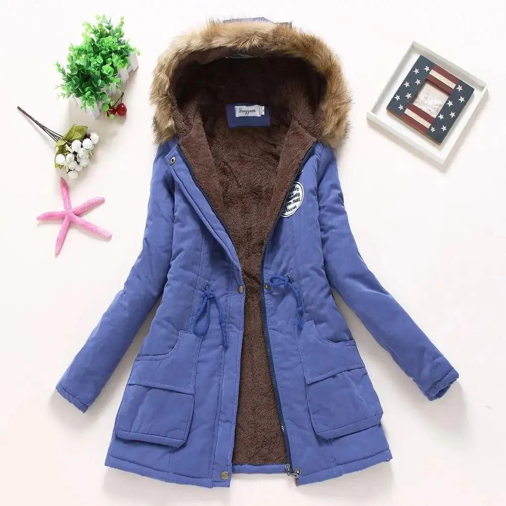 Hoodie Padded Medium to Long Casual Winter Snow Jackets