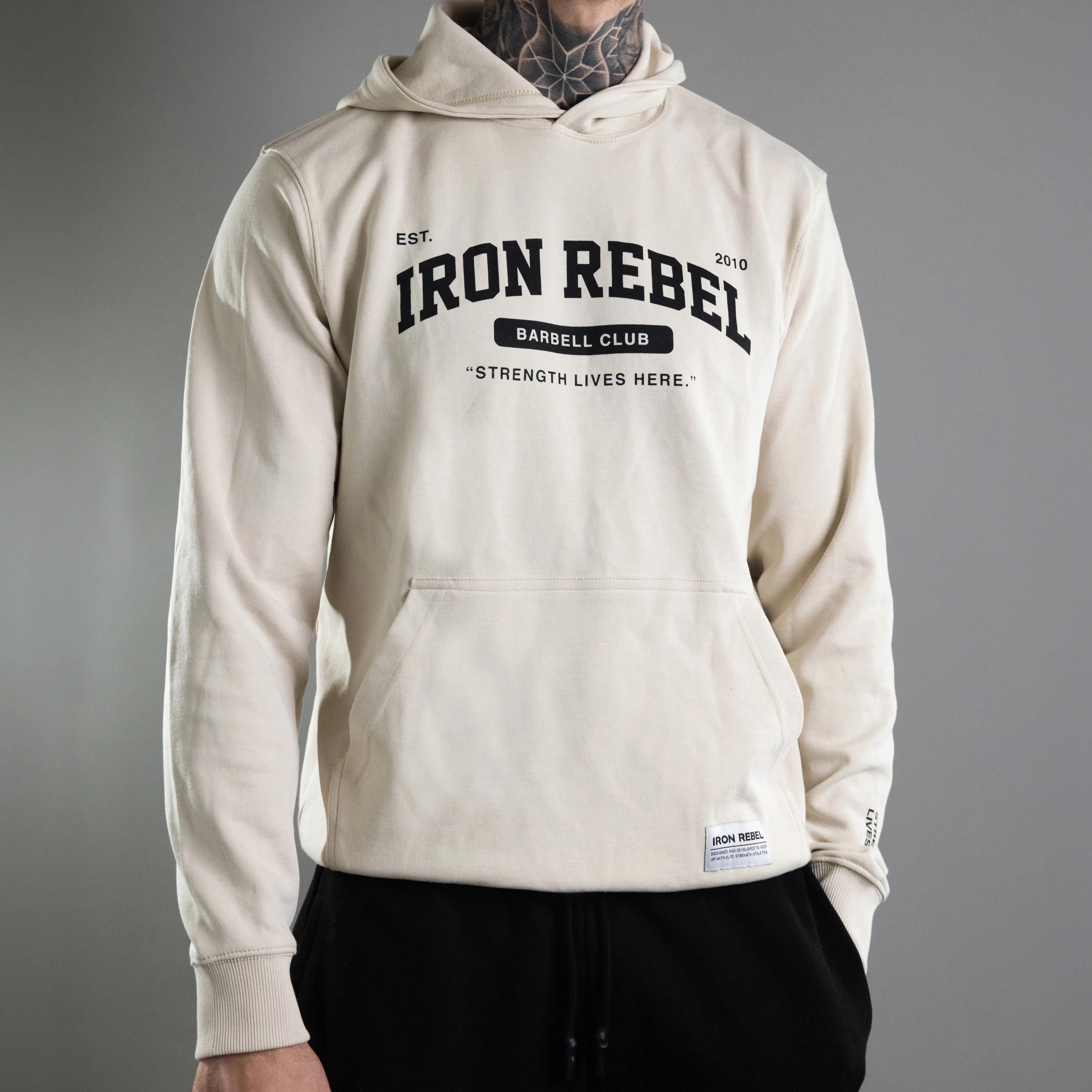 IR Barbell Club Hoodie (Oat)