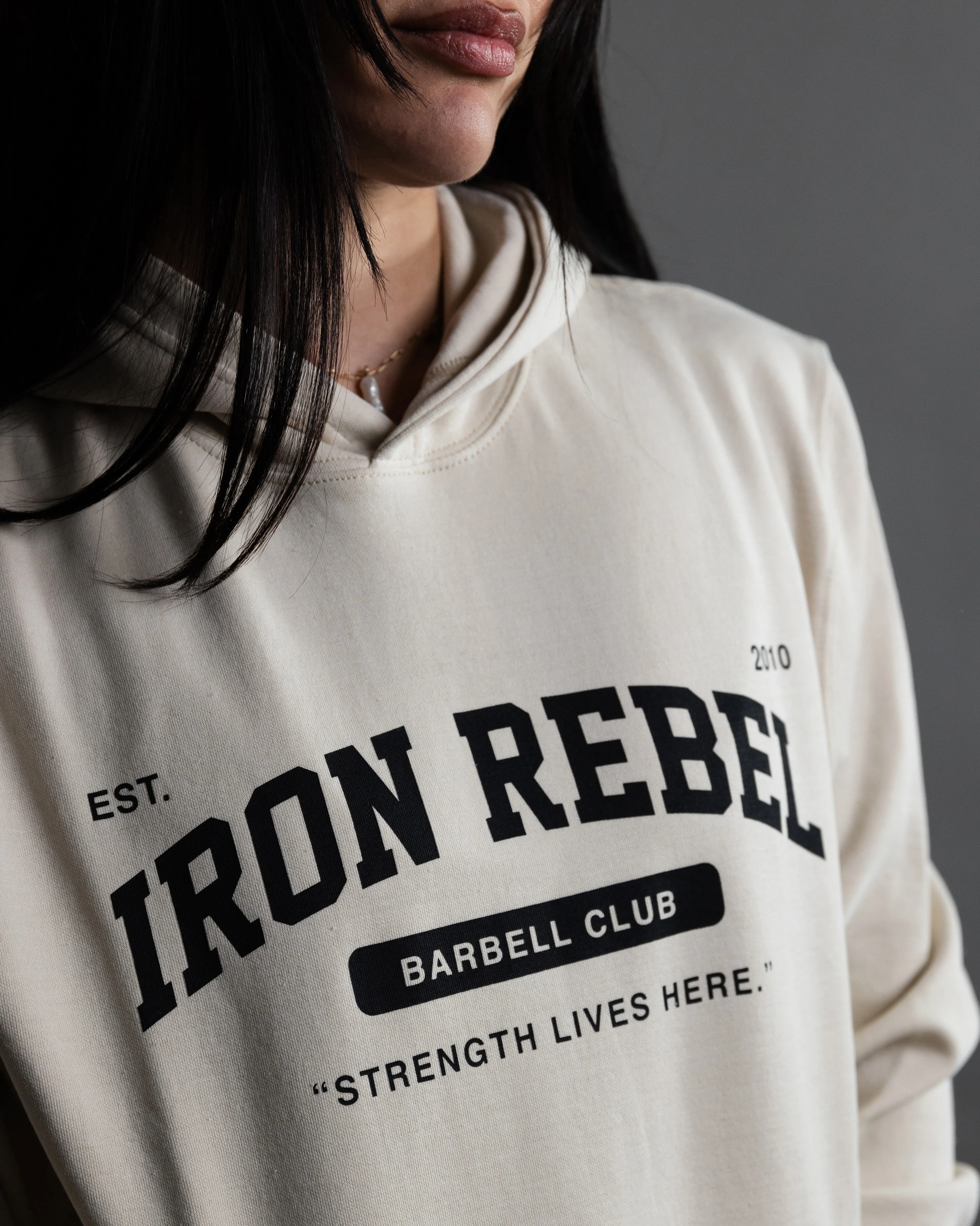 IR Barbell Club Hoodie (Oat)