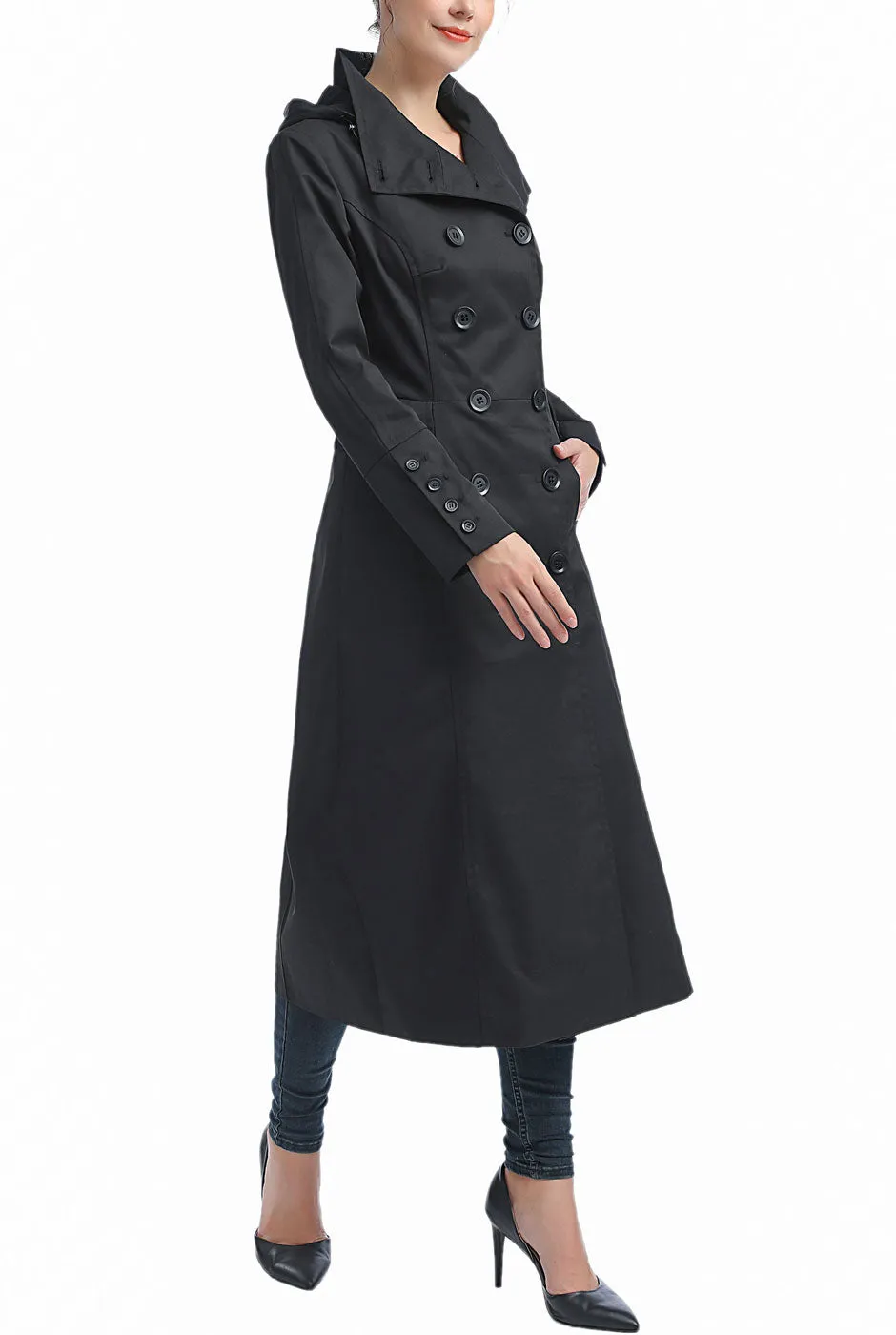 Kimi   Kai Women's "Elana" Waterproof Long Trench Coat