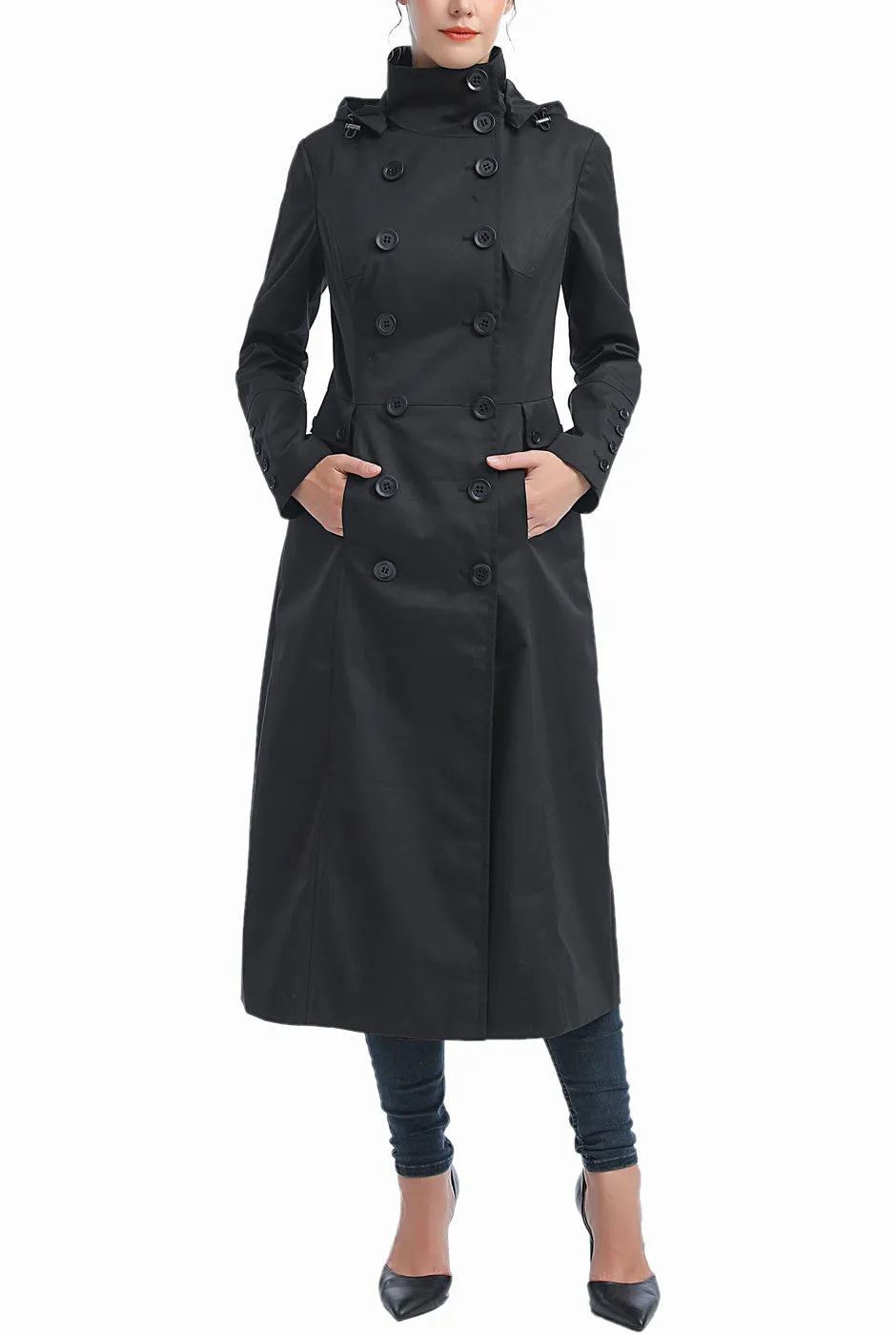 Kimi   Kai Women's "Elana" Waterproof Long Trench Coat