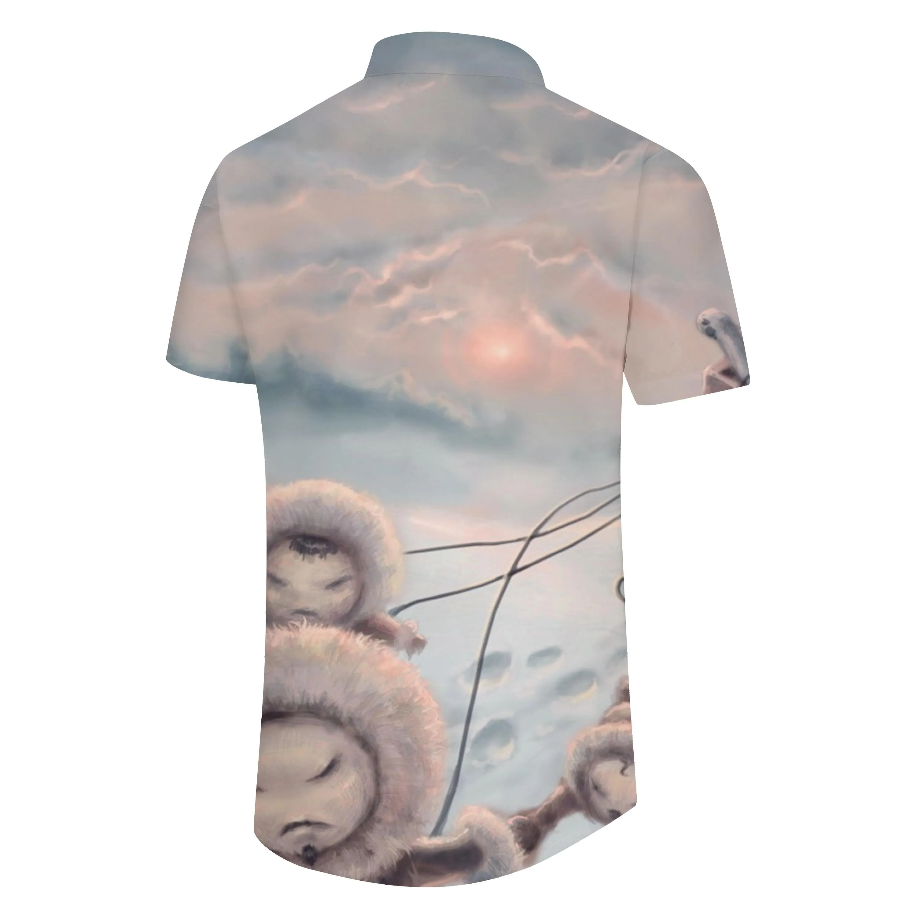 Landscape Print Doll Hawaiian Shirt Men's Everyday Short Sleeve 3D Printed Graphic Tops