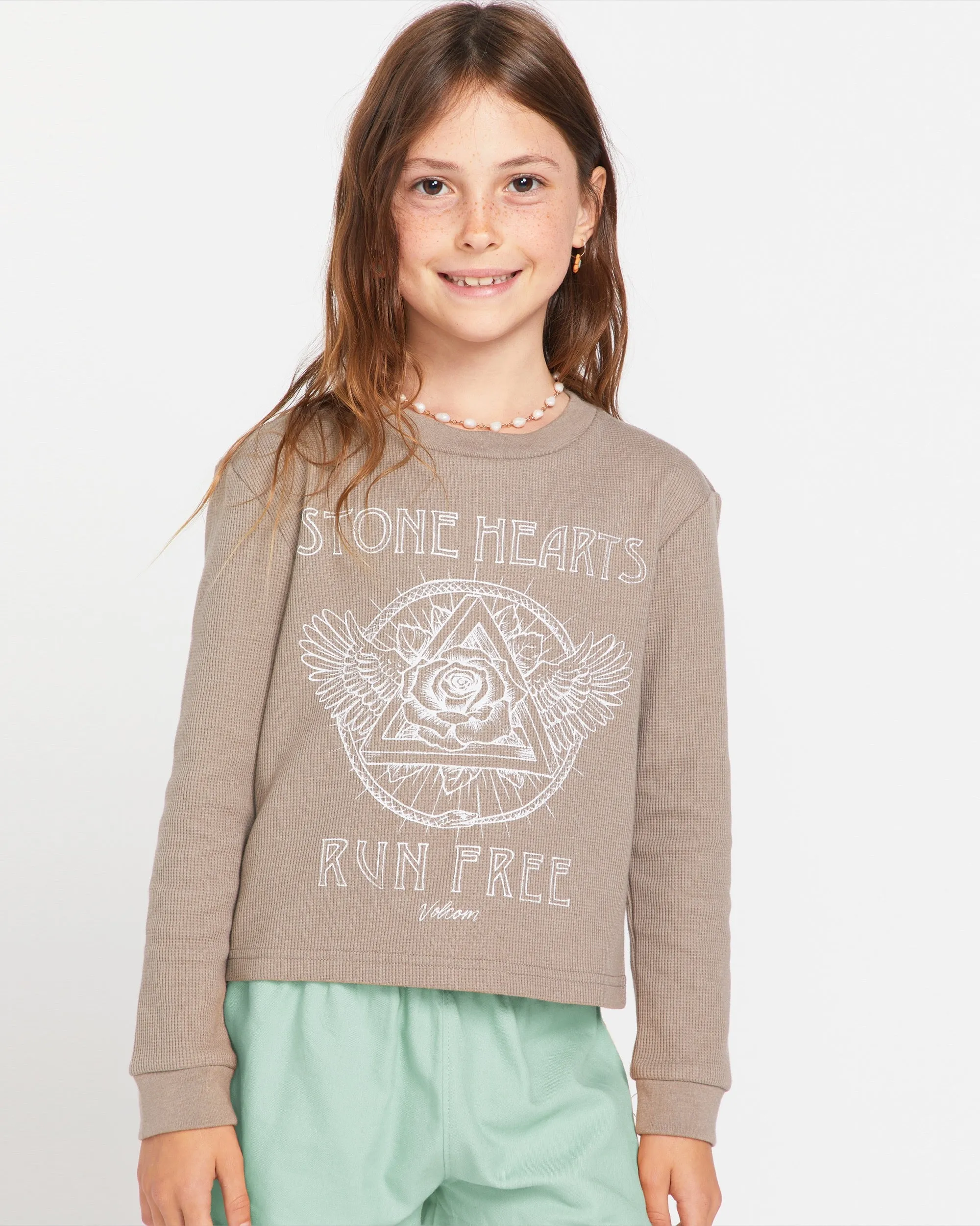 Little Girls Thermality Long Sleeve Shirt - Moondust