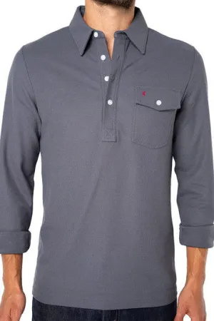 Long Sleeve Players Shirt in Blue Steel