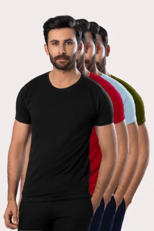 Men’s Essential Round Neck Pack Of 3 (Short Sleeves)