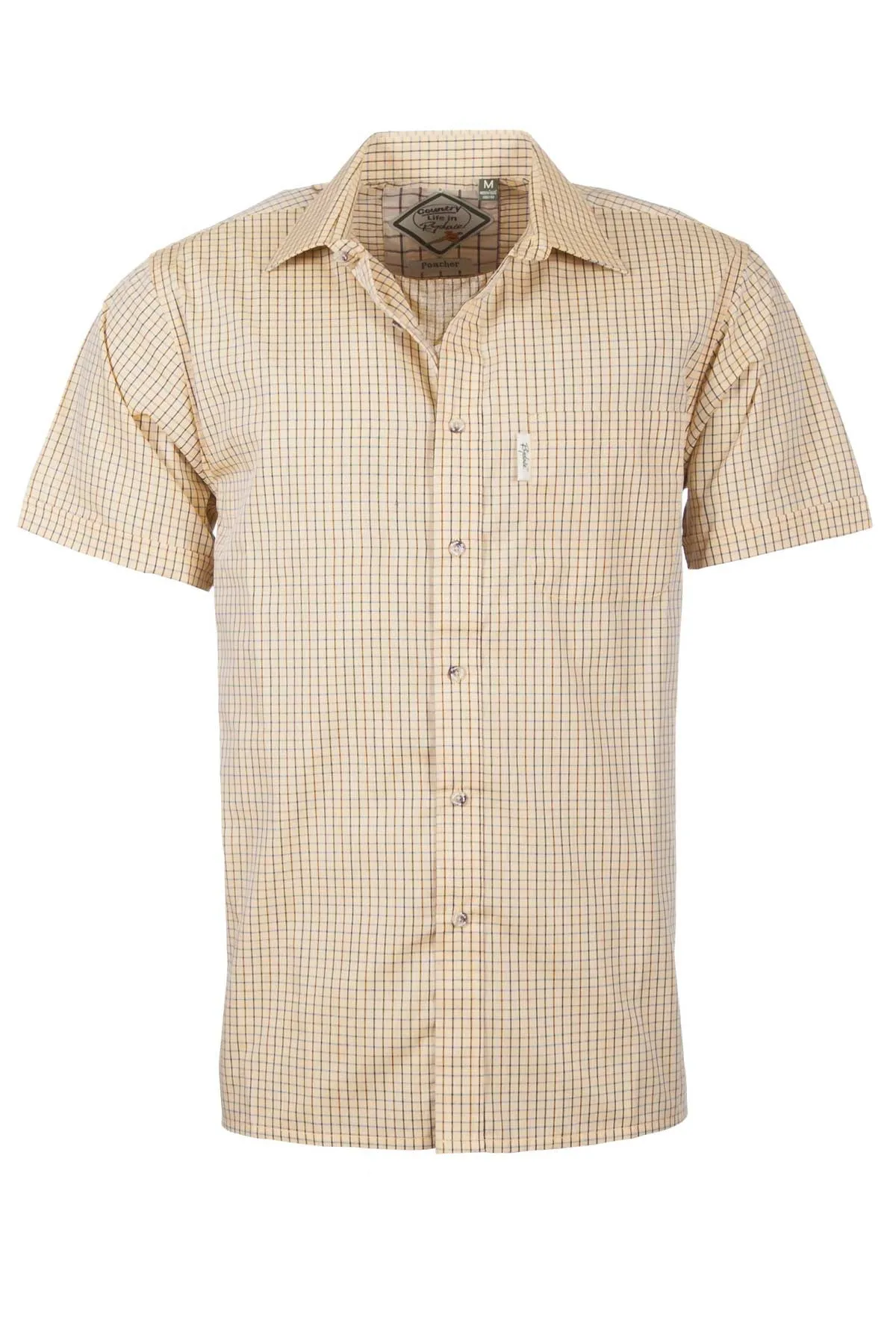 Men's Short Sleeved Check Shirts