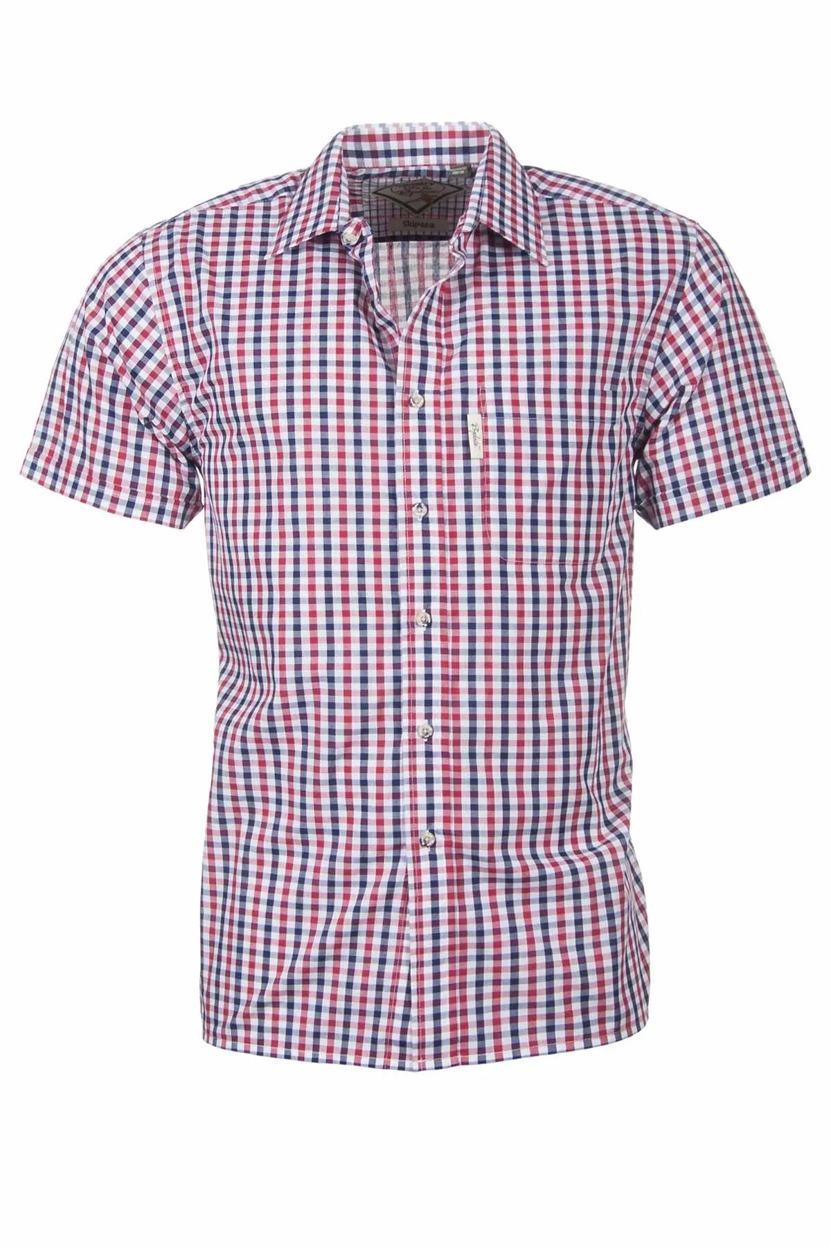 Men's Short Sleeved Check Shirts