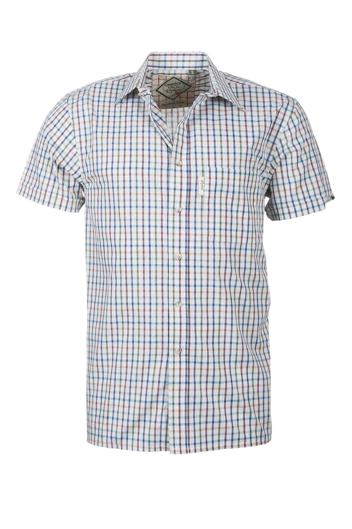 Men's Short Sleeved Check Shirts