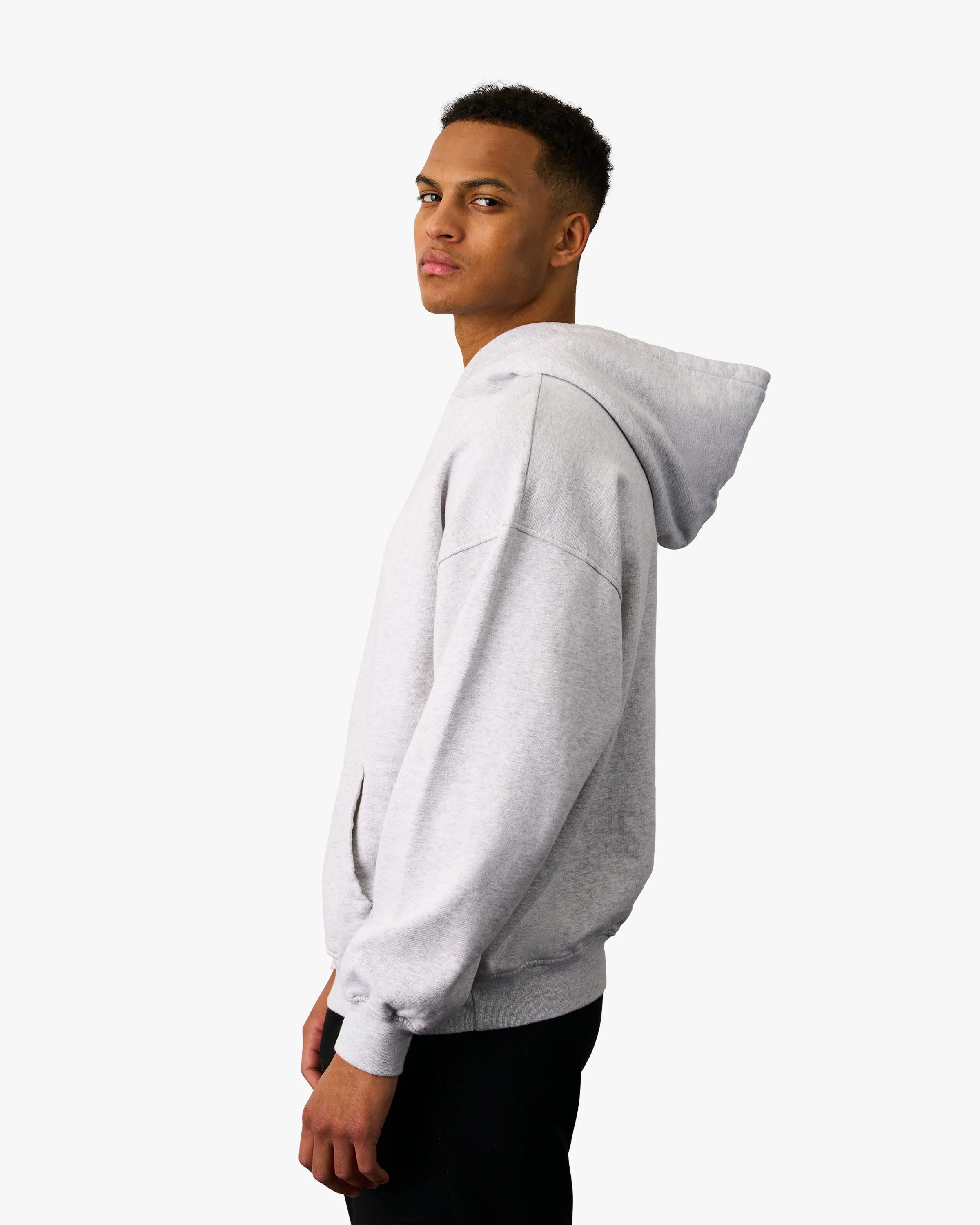 Organic Oversized Hood - Faded Black