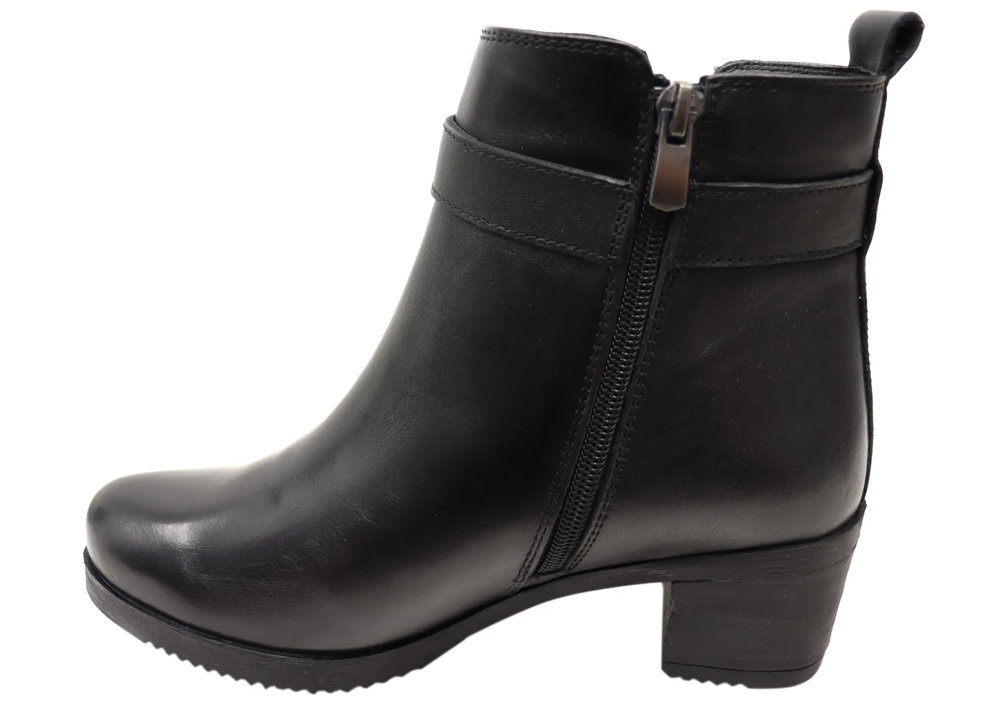 Orizonte Aquem Womens European Comfortable Leather Ankle Boots