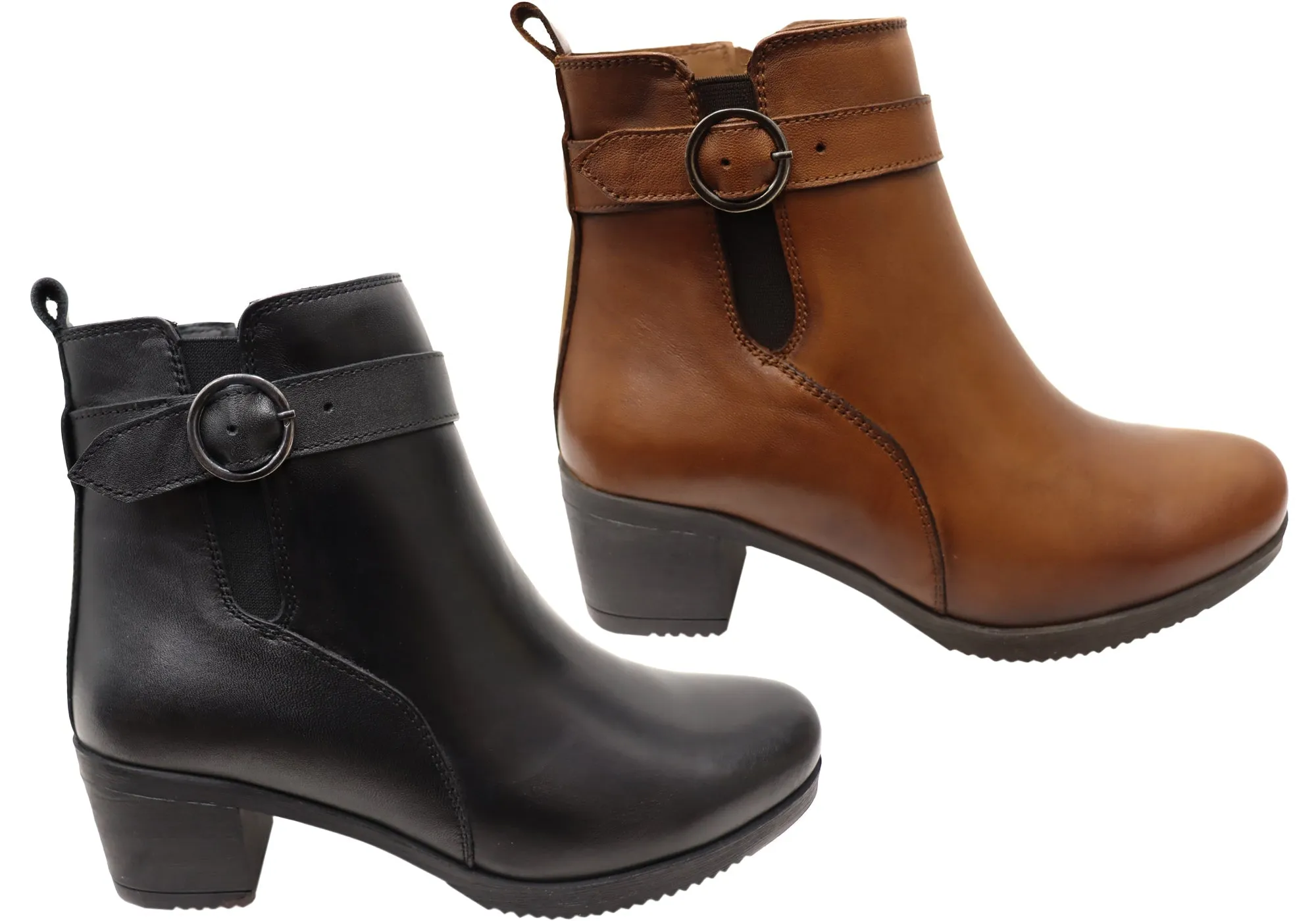 Orizonte Aquem Womens European Comfortable Leather Ankle Boots