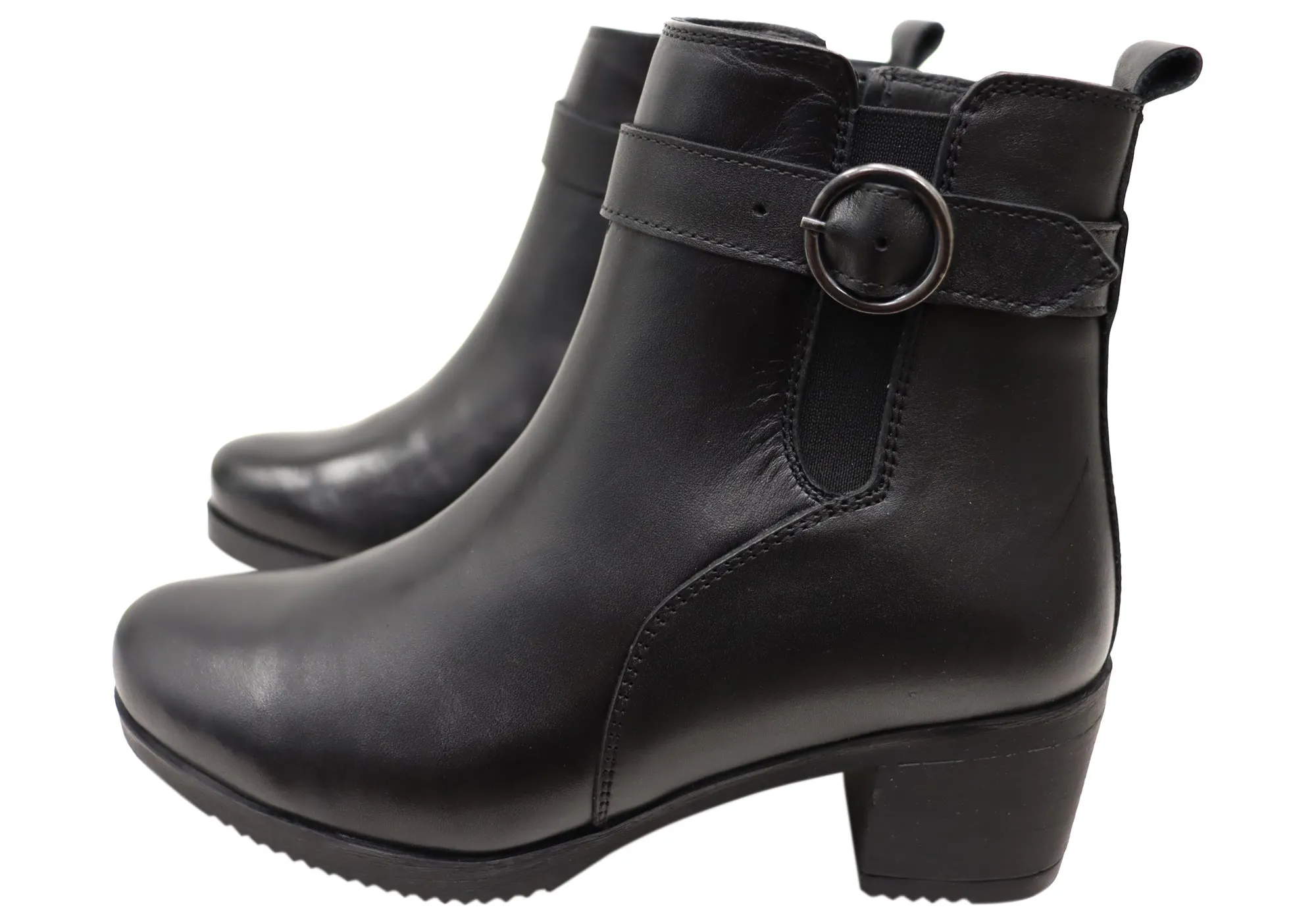 Orizonte Aquem Womens European Comfortable Leather Ankle Boots