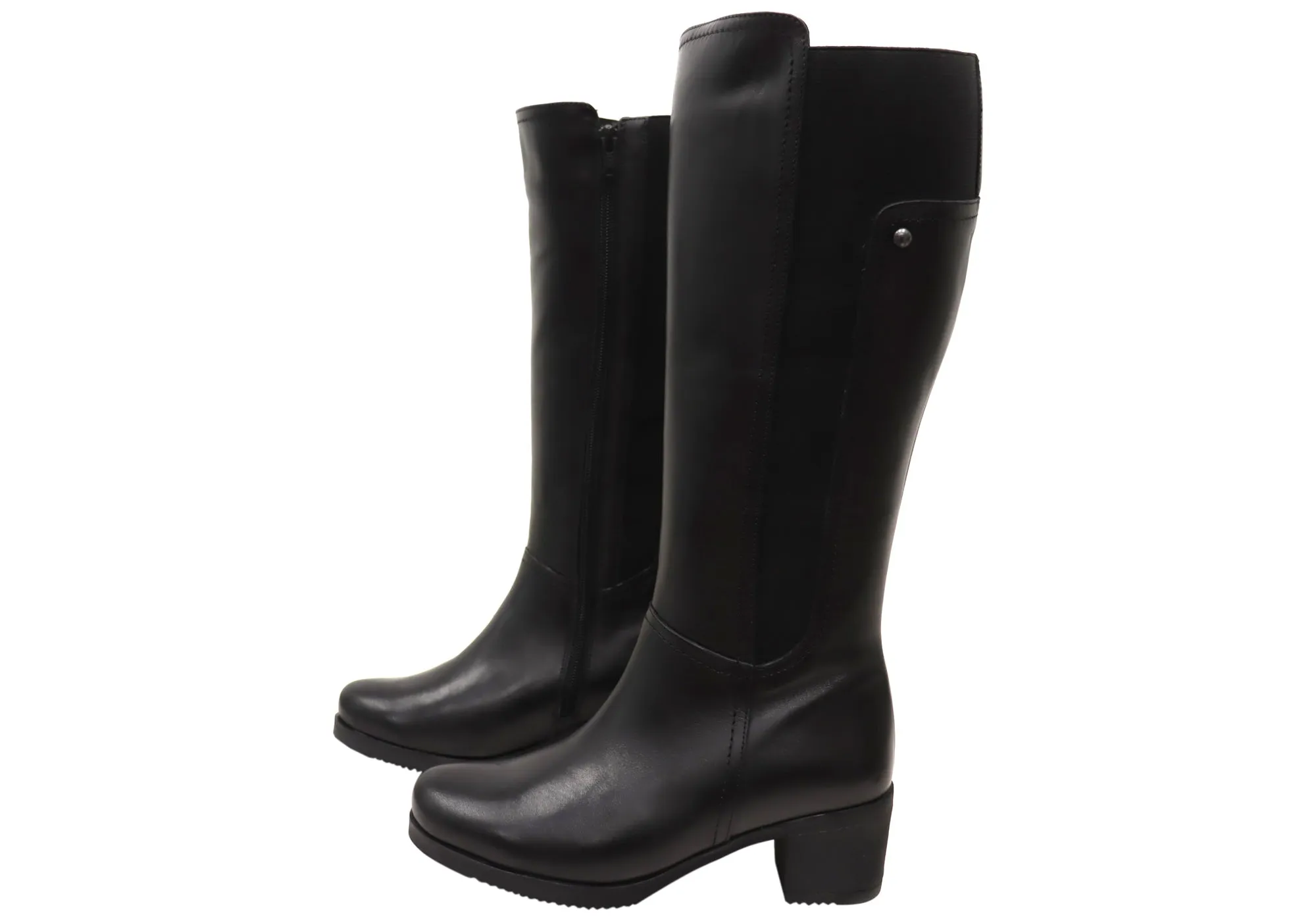 Orizonte Lezzar Womens European Comfortable Leather Knee High Boots