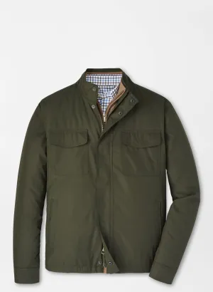 Peter Millar Norfolk Bomber In Dark Olive