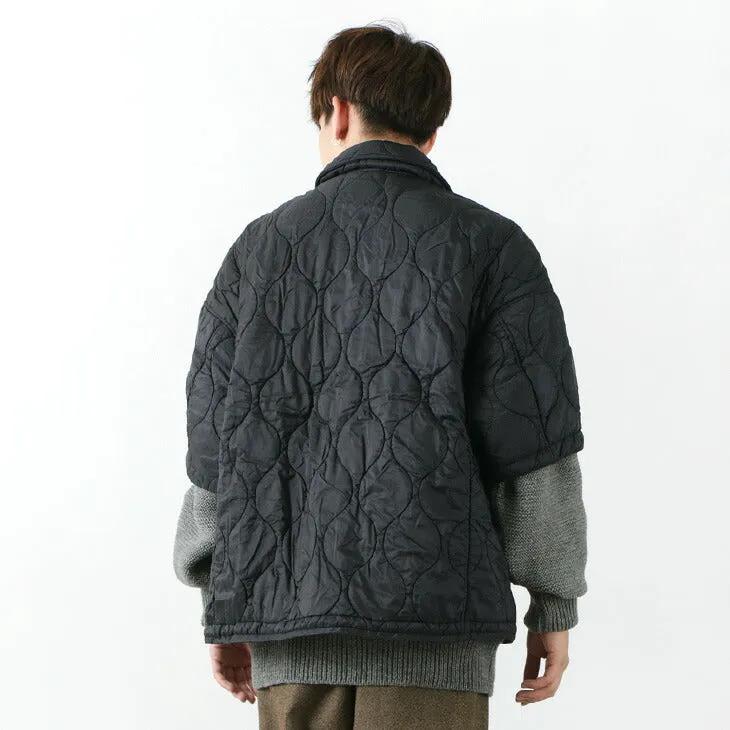 REMI RELIEF / Military Ripstop Short Sleeve Quilted Shirt Jacket